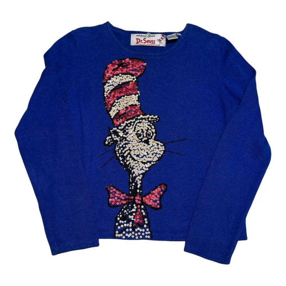Vintage 2003 Michael Simon Dr. Seuss Cat in the Hat Sweater Women’s Small